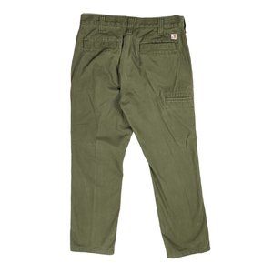 Carhartt Relaxed Fit Green Chino Pants 34 by 32